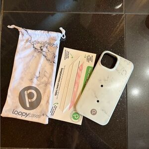 iPhone 14 Loopy Case White Marble
